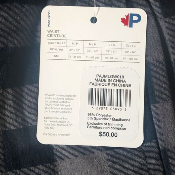 New With Tags Men's Loungewear Pajar Size XL Micro Fleece Jogger‎ - Picture 9 of 9